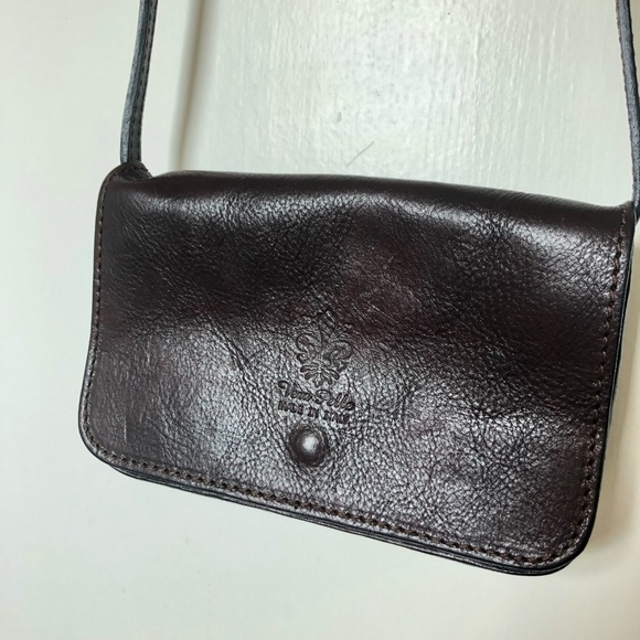 Vera Pella Italian leather crossbody purse - Picture 2 of 8